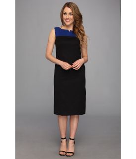 Pendleton Seasonless Wool Color Block Sheath Womens Dress (Black)