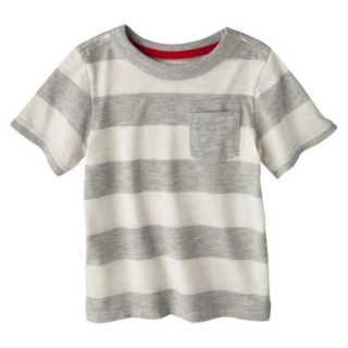 Cherokee Infant Toddler Boys Short Sleeve Rugby Striped Tee   Shell 2T