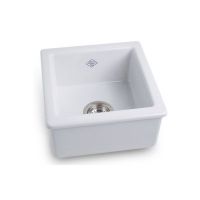 Rohl RC1515WH Shaws Shaws Original Fireclay Single Bowl Kitchen Or Prep Sink