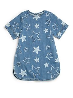 Stella McCartney Kids Toddlers & Little Girls Stars Denim Dress   Blue