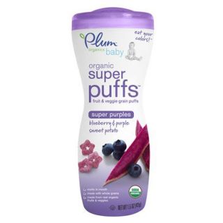 Plum Organics Baby Super Puffs Purple   Blueberry & Purple Sweet Potato 1.5oz