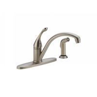 Delta Faucet 440 SSWE DST Collins Single Handle Kitchen Faucet with Side Spray
