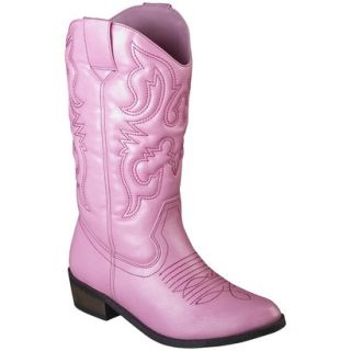 Girls Cherokee Gregoria Cowboy Boot   Pink 12