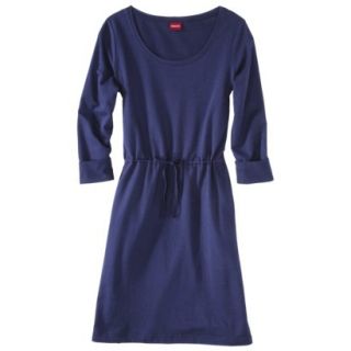 Merona Womens Tie Waist Leisure Dress   Nightfall Blue   XXL