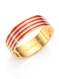 Kate Spade New York Idiom No Strings Attached Bangle Bracelet   Gold Red