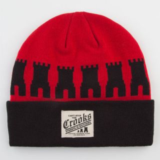 Castle Up Beanie Red/Black One Size For Men 233505329