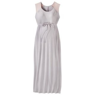 Liz Lange for Target Maternity Cap Sleeve Maxi Dress   Gray/Pink L
