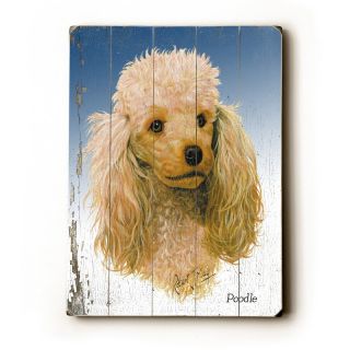 Artehouse Poodle Wooden Wall Art   14W x 20H in. Brown   0004 3063 26