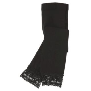Xhilaration Girls 1 Pack Tights   Ebony 12 14