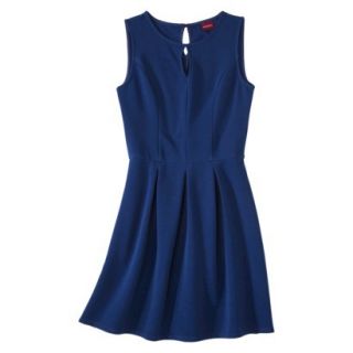 Merona Womens Textured Sleeveless Keyhole Neck Dress   Waterloo Blue   S