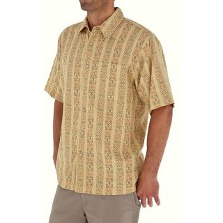 Royal Robbins Cool Mesh Print Shirt   Cotton  Short Sleeve (For Men)   WHEAT (M )