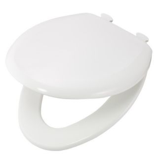 Bemis 1200SLOWT000 SlowClose Elongated Closed Front Plastic Toilet Seat With Easy2Clean Hinges White