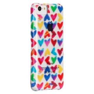 CaseMate Naked Print Hearts Cell Phone Case for iPhone 5C   Multicolor