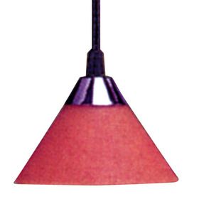 Elco Lighting EDL71R Track Lighting, Line Voltage Sconce Pendant Track Fixture Red Shade w/ White Cord