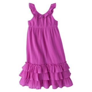 Cherokee Infant Toddler Girls Ruffle Maxi Dress   Pink 5T