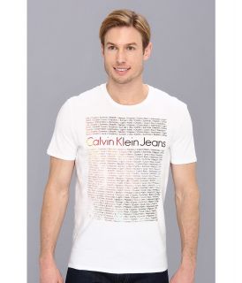 Calvin Klein Jeans S/S Calvin Klein Repeat T Shirt Mens T Shirt (White)