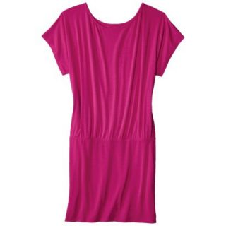 Mossimo Supply Co. Juniors Plus Size Short Sleeve Knit Dress   Raspberry 2