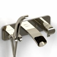 Riobel SA07PN Salomé Coaxial Thermostatic Pressure Balance with Hand Shower   Wa