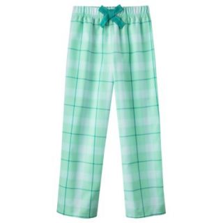 Xhilaration Girls Plaid Flannel Sleep Pant   Green L