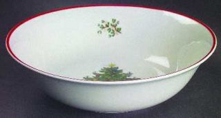 Cuthbertson American Christmas Tree (White) 8 Round Vegetable Bowl, Fine China