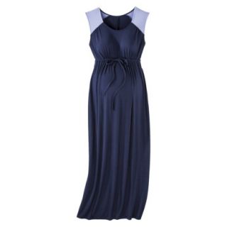 Liz Lange for Target Maternity Cap Sleeve Maxi Dress   Blue/Perwinkle XL
