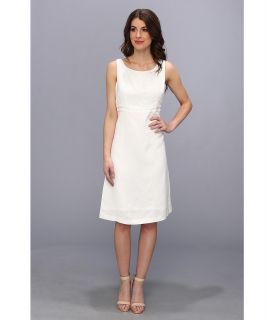 Jessica Howard 2Pc 3/4 Sleeve Jacket Dress With Inset Waist Shift Womens Dress (White)
