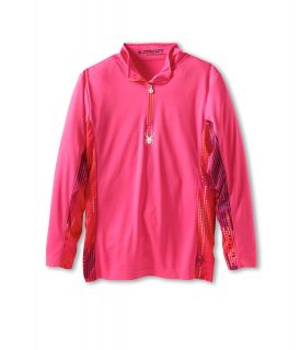 Spyder Kids Girls Bloom Dry W.E.B. T Neck F13 Girls Long Sleeve Pullover (Pink)