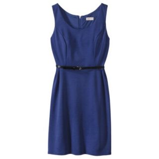 Merona Petites Sleeveless Fitted Dress   Blue SP