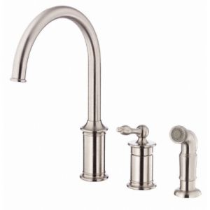 Danze D409010SS Prince  Prince Single Handle Kitchen Faucet with Side Spray
