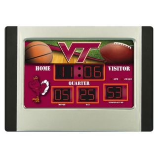 Team Sports America Virginia Tech Scoreboard Desk Clock