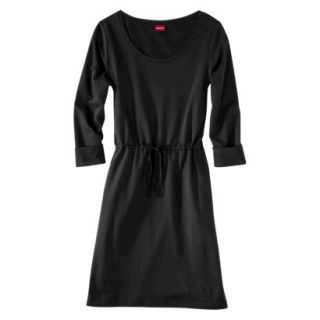 Merona Womens Tie Waist Leisure Dress   Black   XL