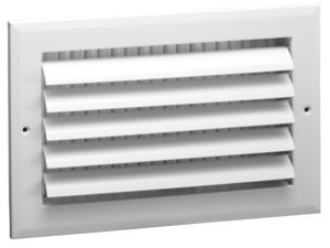 Hart Cooley A611MS 14x8 W HVAC Register, 14 W x 8 H, OneWay Aluminum for Sidewall/Ceiling White (021259)