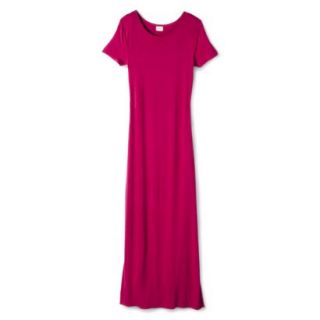 Merona Womens Knit T Shirt Maxi Dress   Established Pink   L