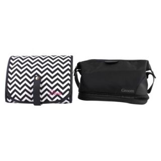 Spa & Toiletry Bag Set   Bride & Groom