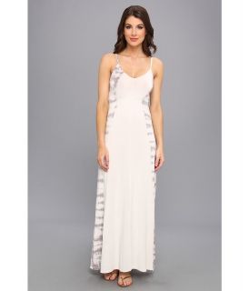 LAmade Tie Dye Maxi Dress Womens Dress (White)