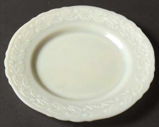 McKee Laurel French Ivory Dinner Plate   French Ivory, Depression Glass