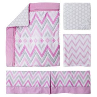 Pink Chevy 4 Piece Baby Girl Crib Bedding Set by Circo