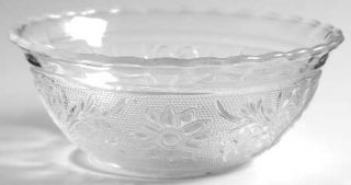 Anchor Hocking Sandwich Clear Scalloped Bowl   Clear,Glassware 40S 60S