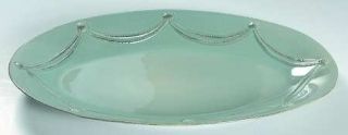 Juliska Ceramics Berry & Thread Ice Blue 18 Oval Serving Platter, Fine China Di