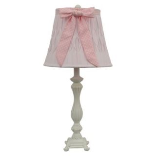 Dotted Bow Table Lamp   Pink (Includes CFL Bulb)