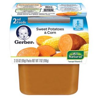 Gerber 2nd Foods Sweet Potatoes & Corn Baby Food 7 oz. (8 pack)