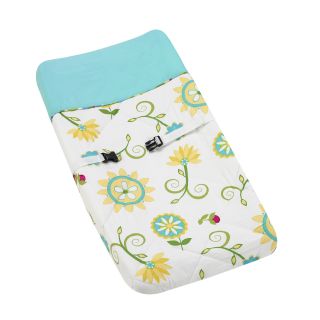 Sweet Jojo Designs Turquoise And Lime Layla Baby Changing Pad Cover (100 percent CottonColor/Pattern Turquoise and Lime/Layla Gender NeutralCare instructions Machine washable)