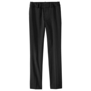 Merona Womens Twill Straight Leg Pant   (Classic Fit)   Black   6 Long