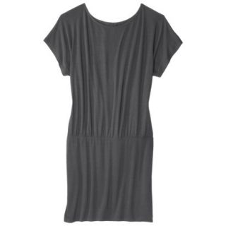Mossimo Supply Co. Juniors Plus Size Short Sleeve Knit Dress   Gray 4