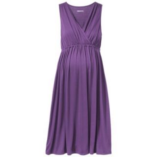Merona Maternity Sleeveless V Neck Dress   Purple L