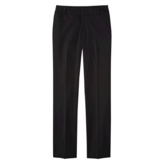 Merona Womens Twill Straight Leg Pant   (Curvy Fit)   Black   8