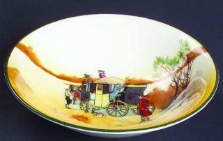Royal Doulton Coaching Days (Smooth,Bone) Fruit/Dessert (Sauce) Bowl, Fine China