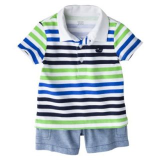 Just One YouMade by Carters Newborn Boys 2 Piece Short Set   Blue/Green 24M