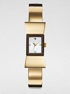 Kate Spade New York Carlyle Goldtone Bow Bangle Watch   Gold