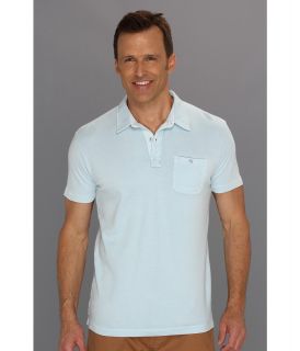 Lucky Brand One Pocket Polo Mens Short Sleeve Pullover (Blue)